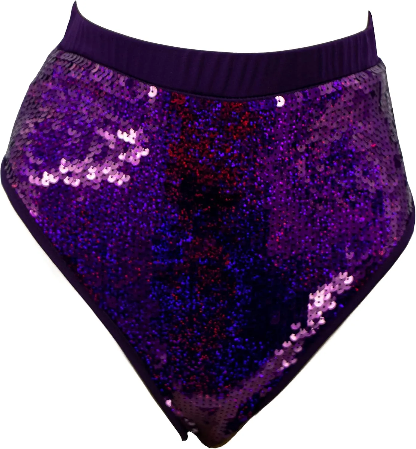 High-Waisted Sequin Rave Booty Shorts