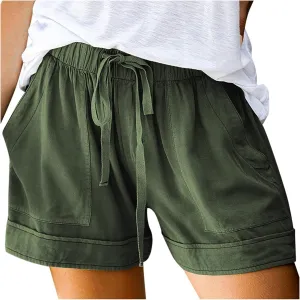 Hiking Cargo Shorts for Women Quick Dry Athletic Shorts for Camping Golf Summer Casual Shorts with Pockets