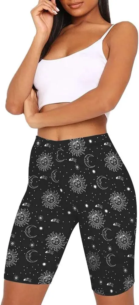 Hopgo Women's High Waisted Shorts Yoga Shorts Bike Shorts Workout Shorts