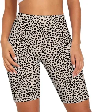 Hopgo Women's High Waisted Shorts Yoga Shorts Bike Shorts Workout Shorts