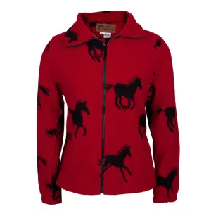 Horses Running All-Over Women's Wool Jacket