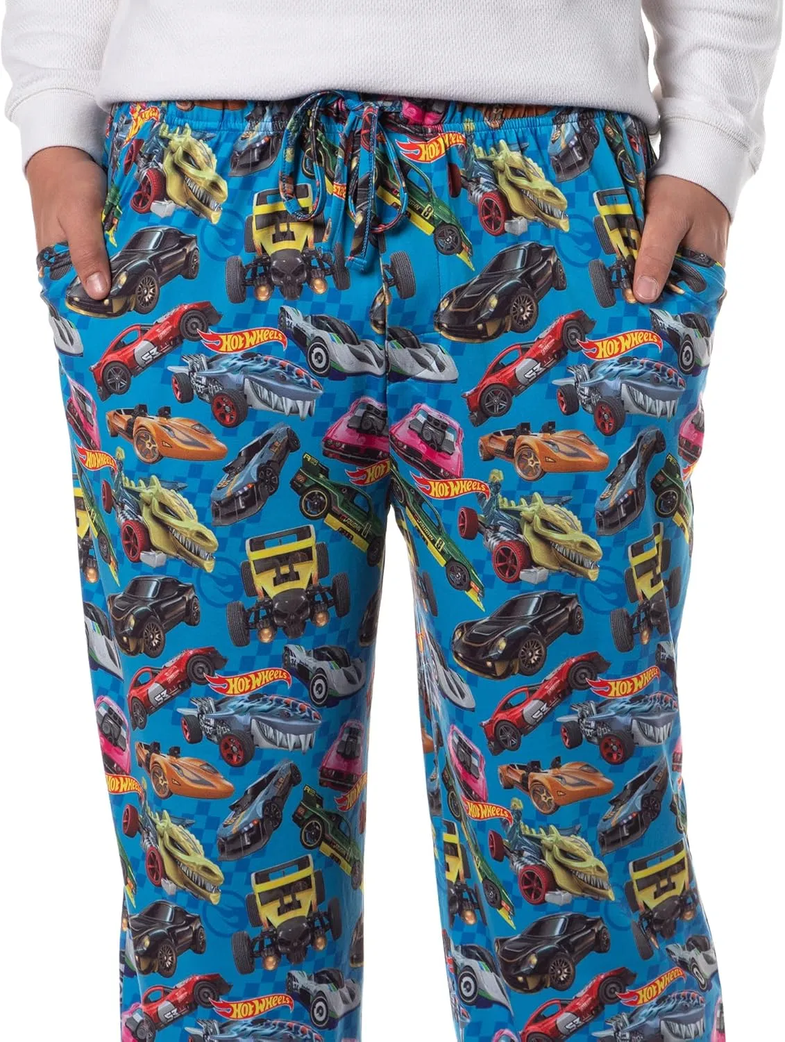 Hot Wheels Sleep Family Bone Shaker Sharkruiser Tossed Cars Print Pajama Pants