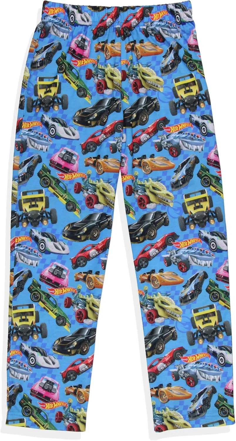 Hot Wheels Sleep Family Bone Shaker Sharkruiser Tossed Cars Print Pajama Pants