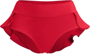 IWEMEK Women's Sexy Ruffled Rave Booty Shorts High Waisted Workout Yoga Mini Hot Pants Pole Twerk Dance Skirts Mini Hot Pants