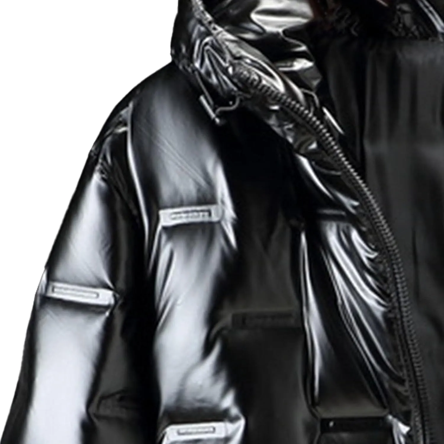 JEShifangjiusu Men'S Down Jacket Hooded Winter Warm Packable Down Puffer Jacket Lightweight Water-Resistant Down Jacket