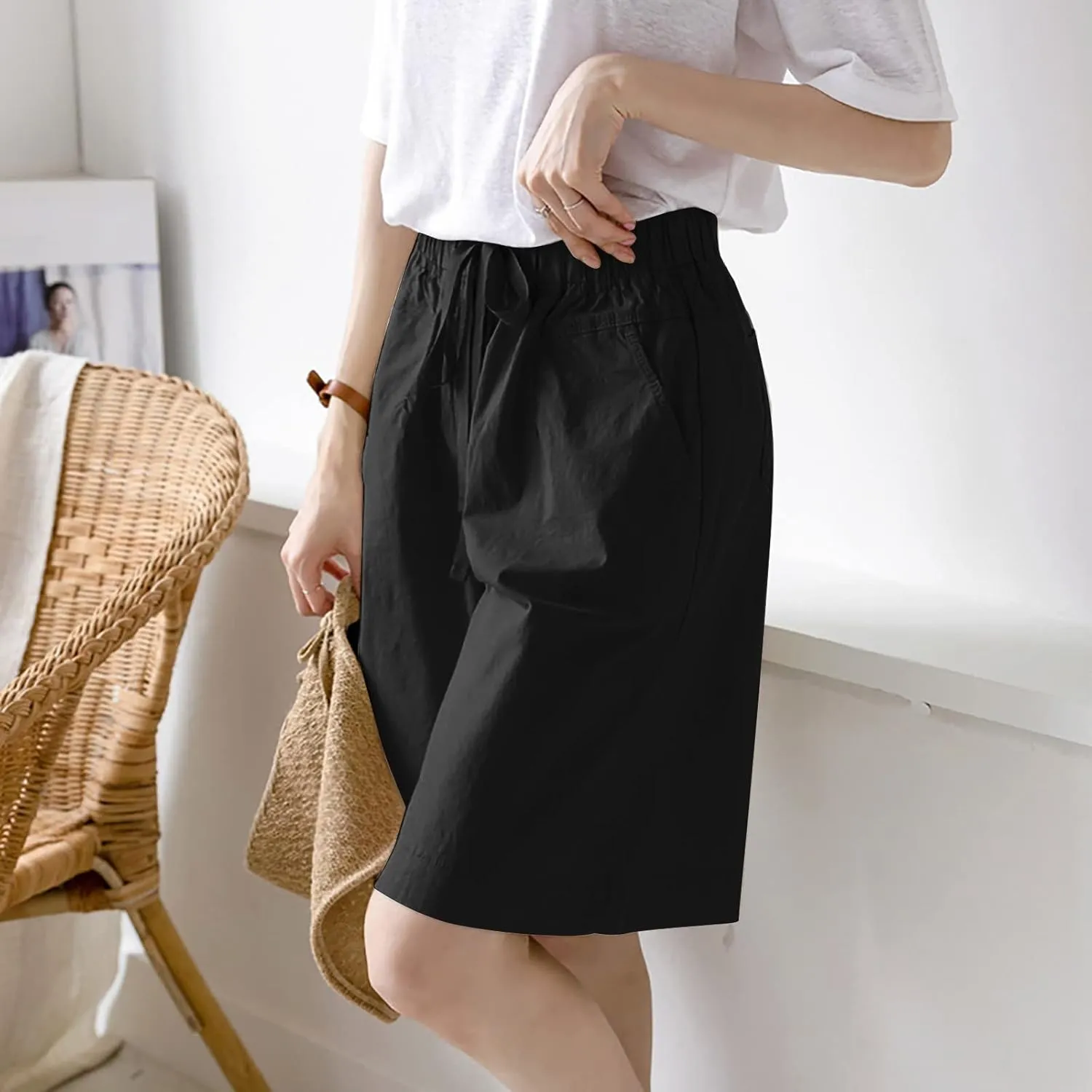LCMTWX Flowy Shorts Shorts Casual Summer Comfy Athletic Shorts Elastic Running Shorts Flowy Shorts Biker Shorts Women