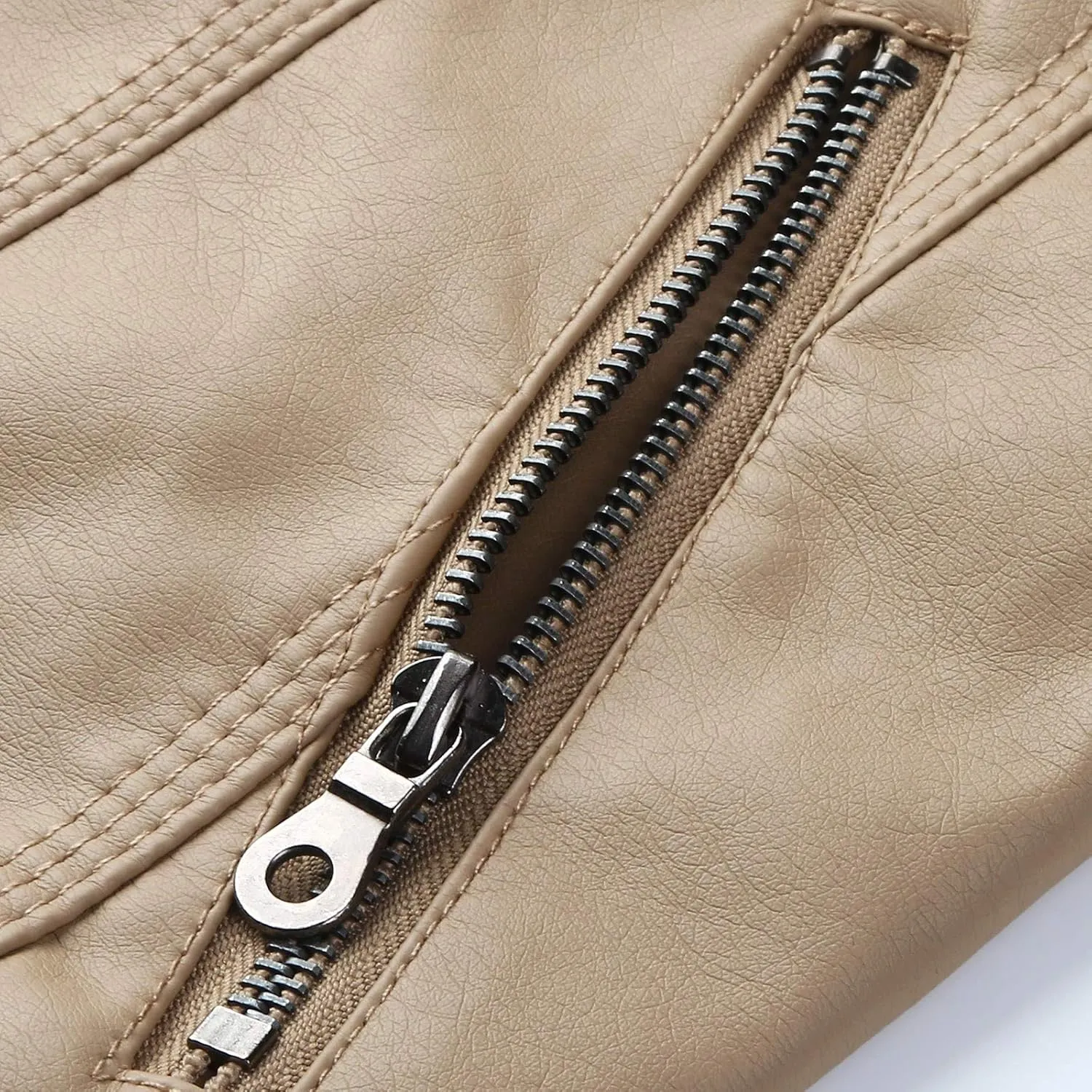 LCMTWX Women Jackets Belt Motorcycle Stand Zip Tops Slim Jacket Coat Collar Leather Women's Coat Jacket Women Womens
