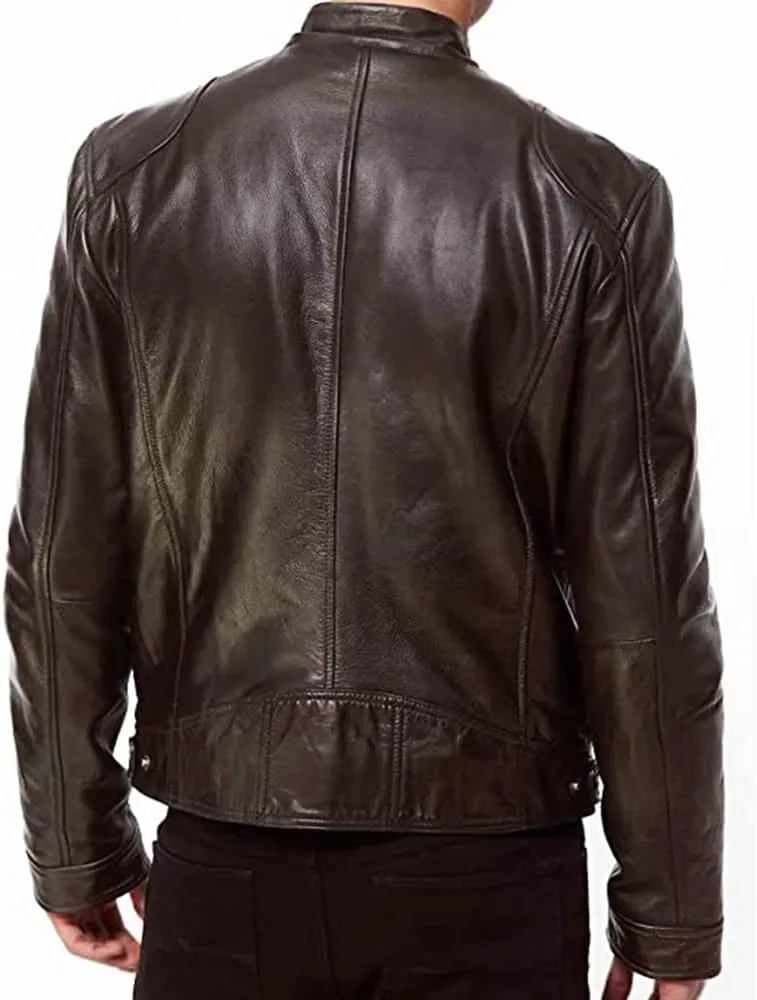 Leather Jackets for men  Biker Leather Jacket  Motorcycle Jacket men  Faux Leather Jacket