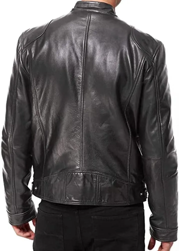 Leather Jackets for men  Biker Leather Jacket  Motorcycle Jacket men  Faux Leather Jacket