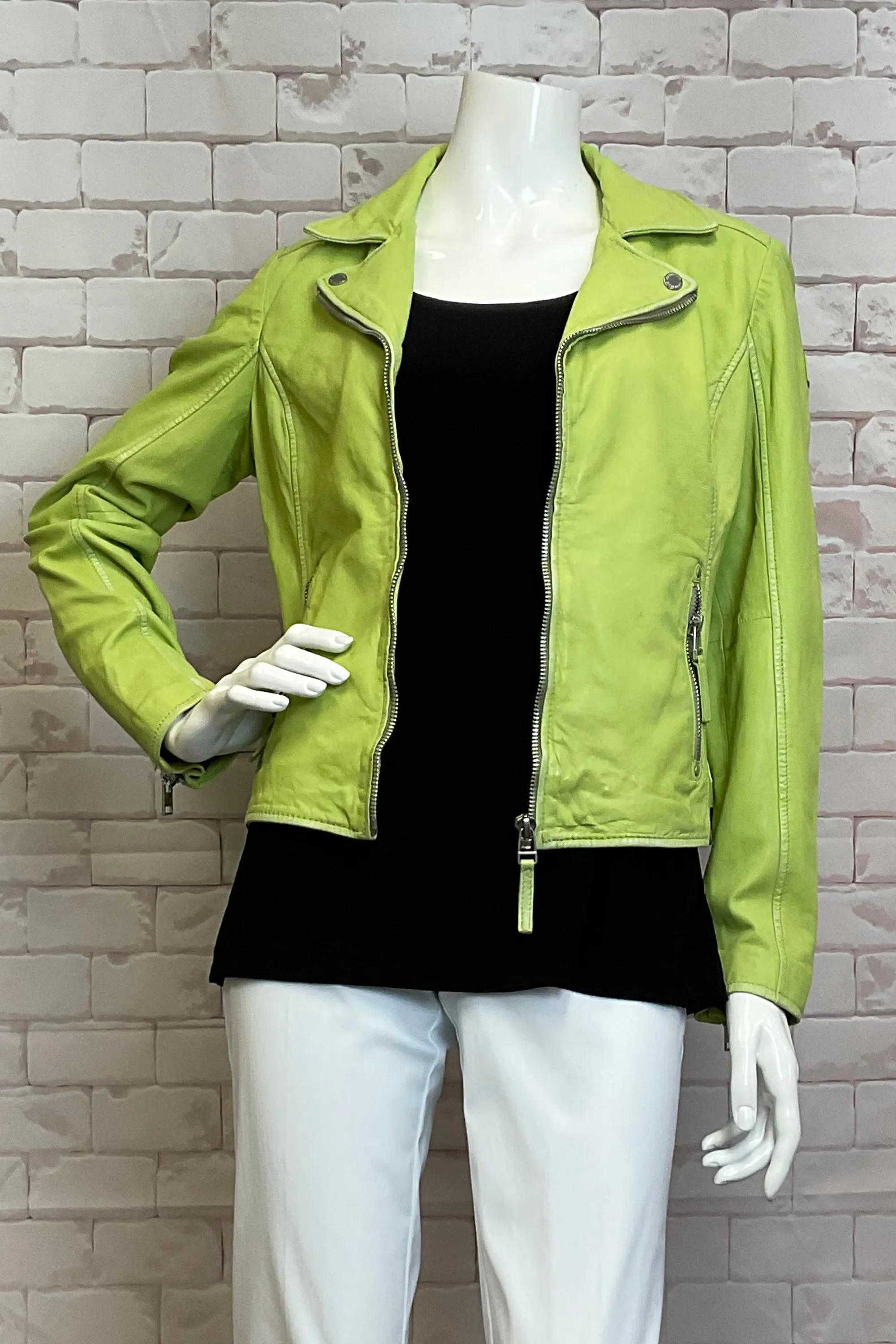 LIMEADE REAL LEATHER MOTO JACKET