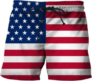 Linen Men Realistic Printed Summer Shorts Beach Shorts Beach Swim Shorts Linen Clothes for Men Big and Tall Shorts