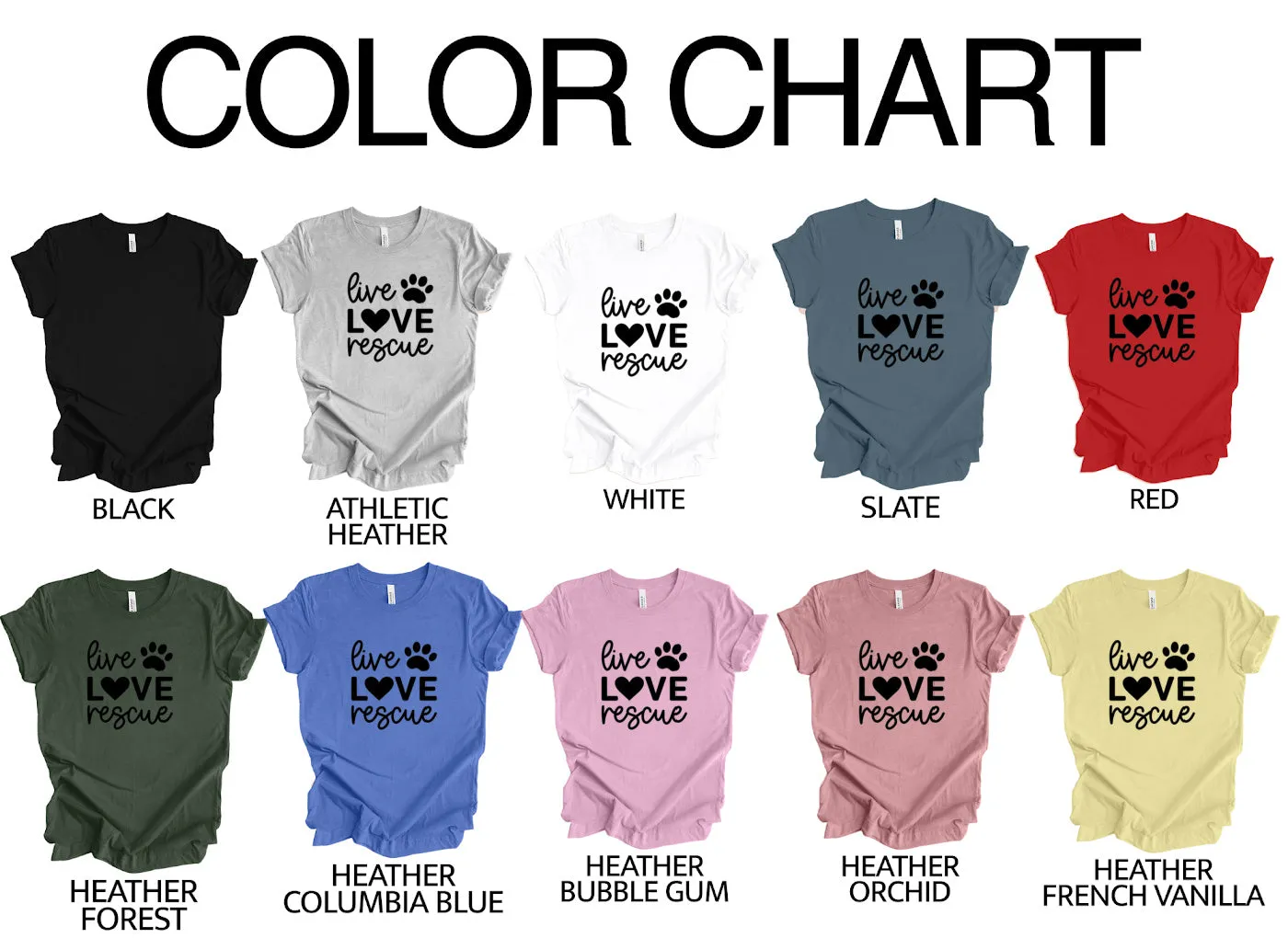 Live, Love, Rescue T-Shirt