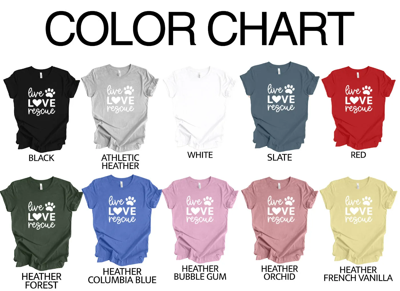 Live, Love, Rescue T-Shirt