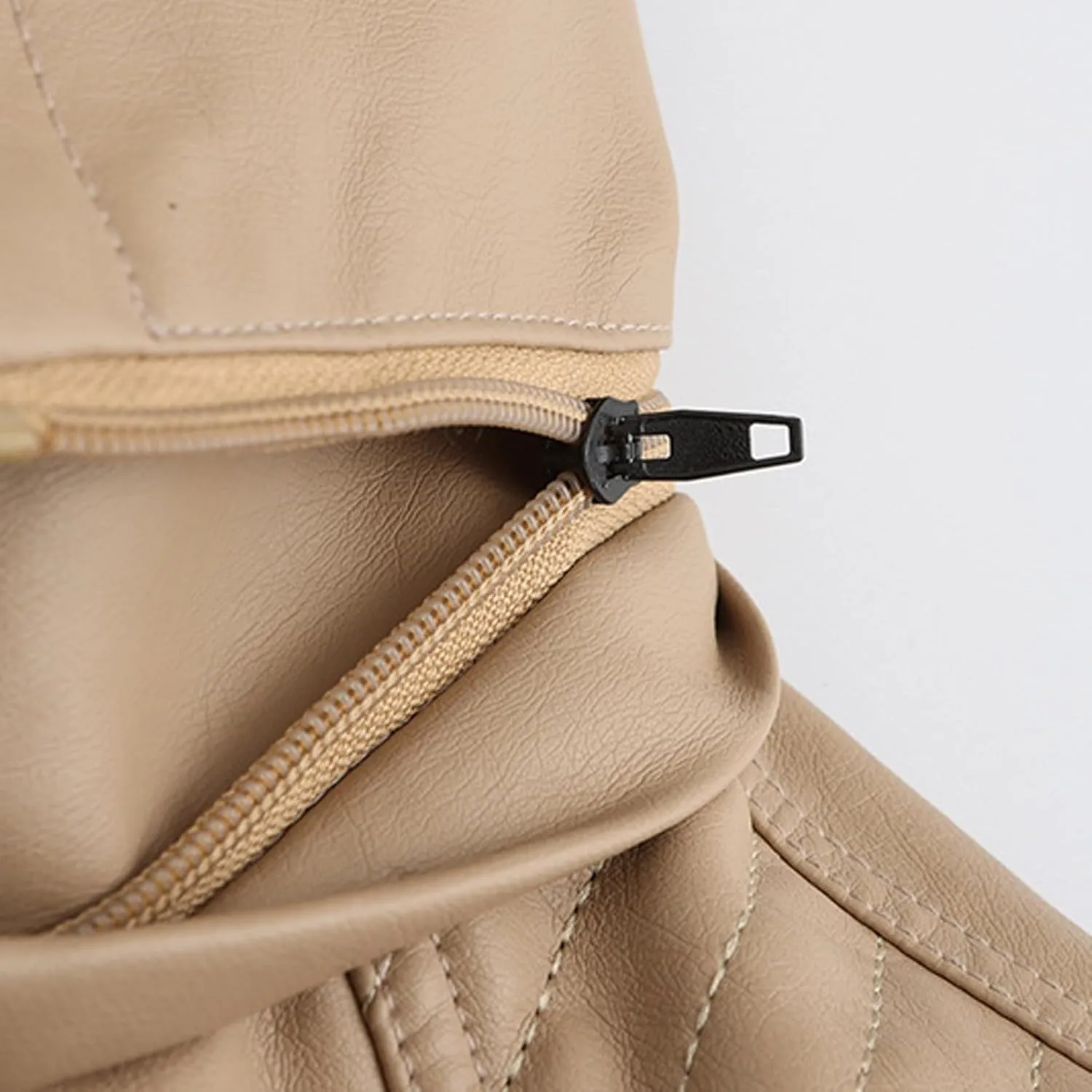 Lmdudan Faux Leather Jacket for Women Motorcycle Biker Coat with Removable Hood Plus Size Long Sleeve Zipper Coats Outwear