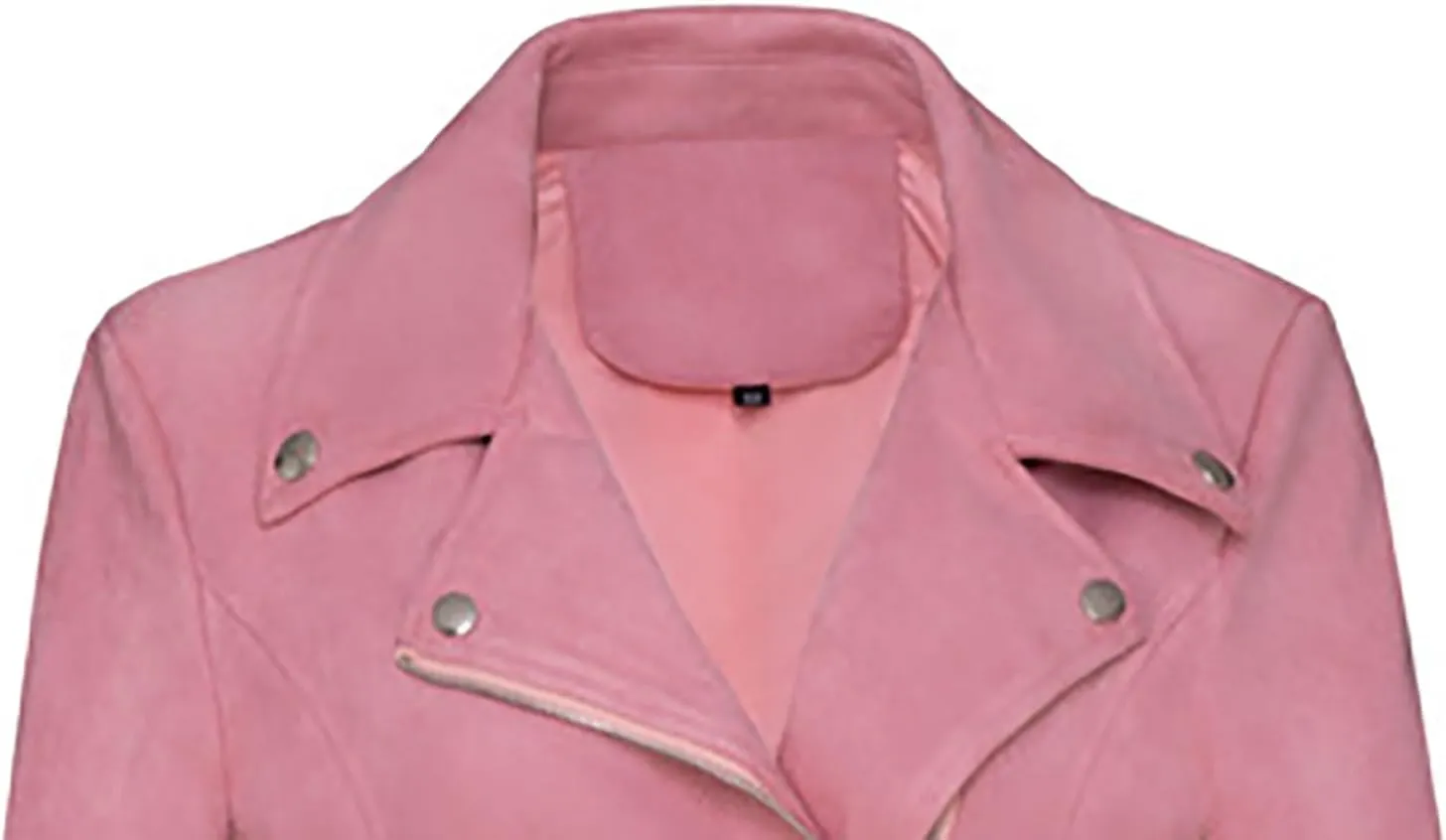 Lmdudan Faux Leather Short Jacket for Women Winter Long Sleeve Motorcycle Coats Sexy Lapel Zipper Cropped Outwear Tops