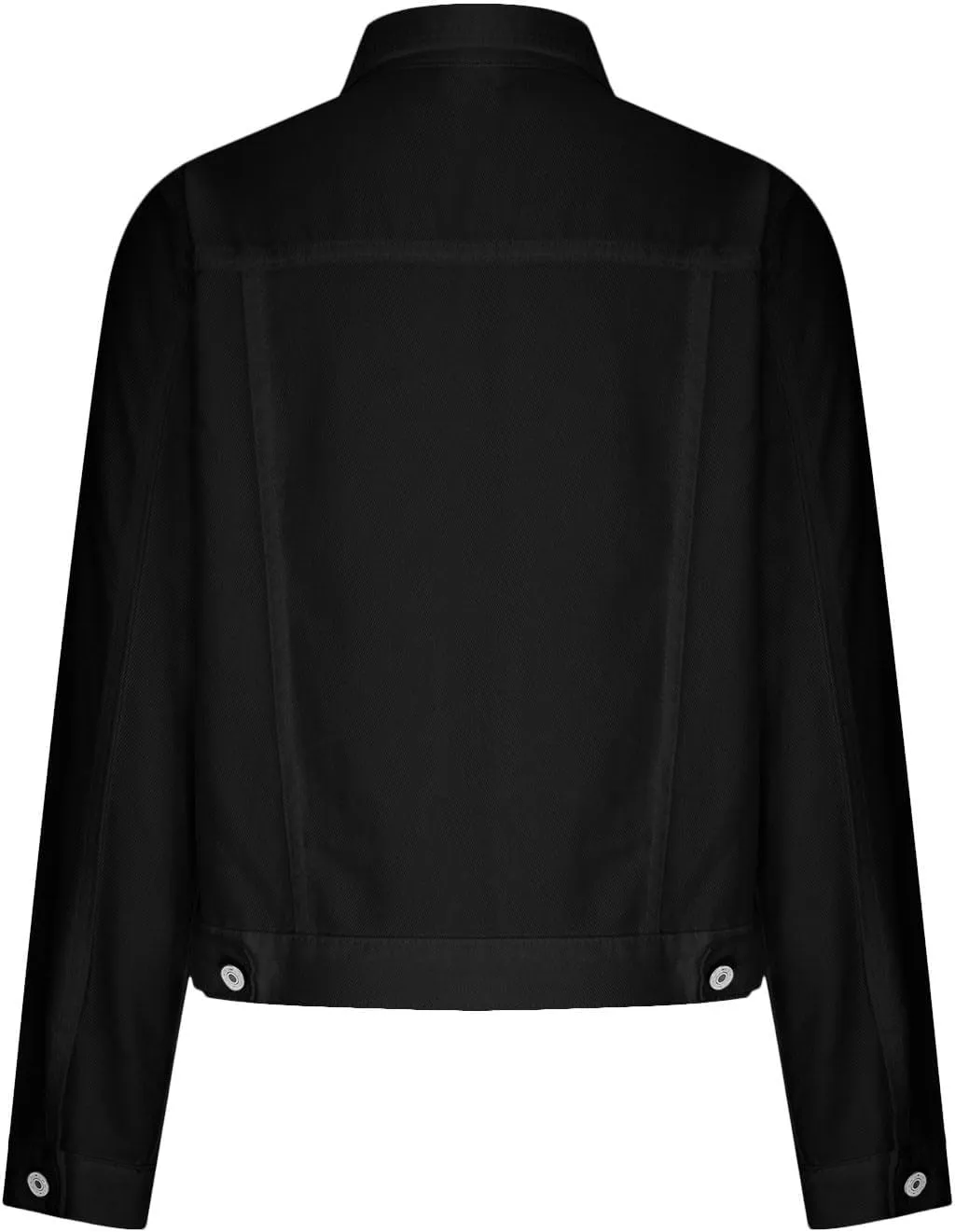 Lmdudan Women's Long Sleeve Button Down Wash Denim Jacket Ladies Retro Western Jean Jacket Winter Fall Coat Tops & Pockets