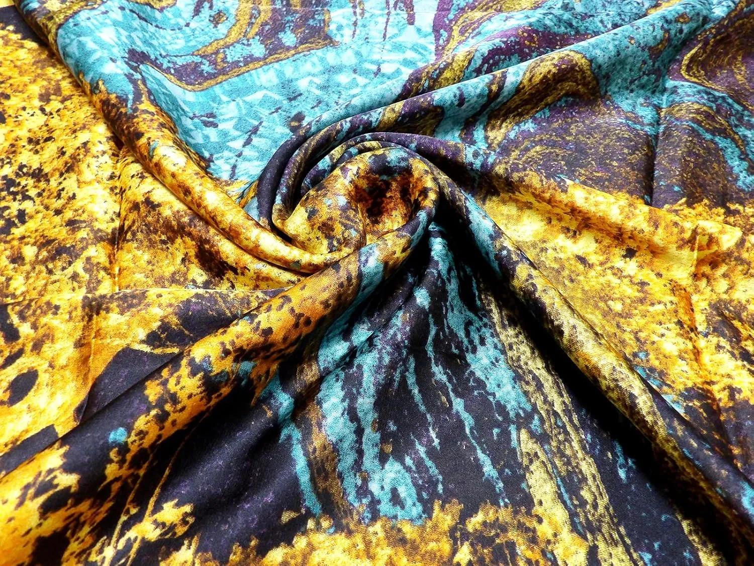 Long Silk Scarf Summer Lightweight Satin Shawl Outdoor Floral Large Wrap 70''X35''