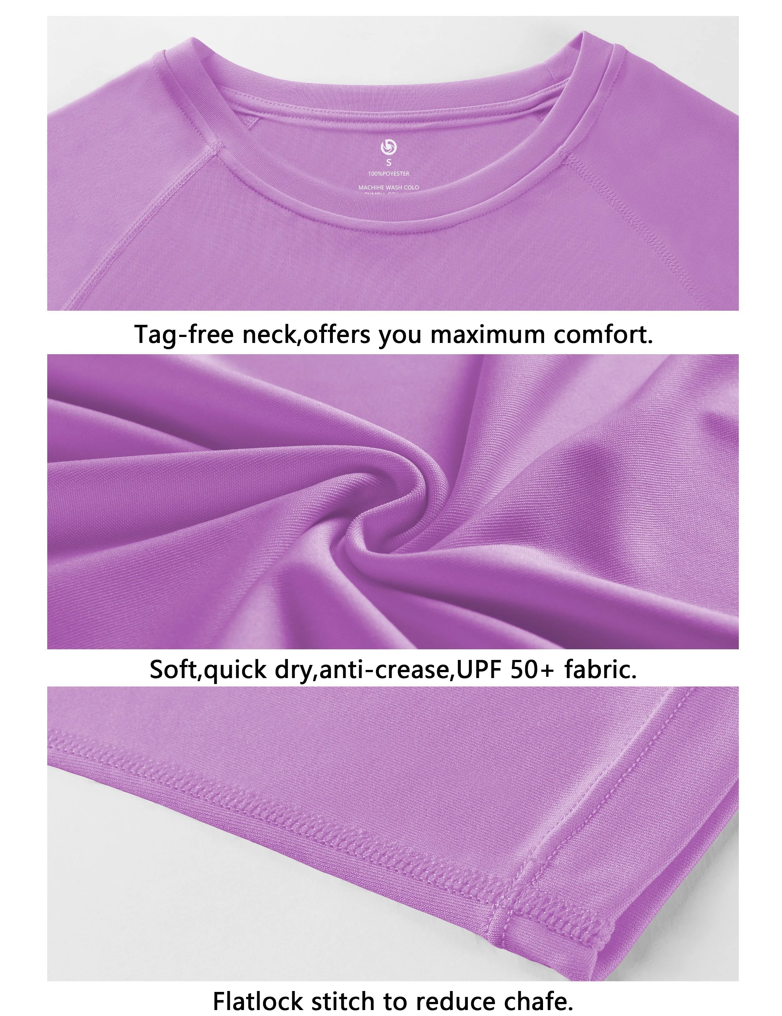 Long Sleeve Athletic Shirts purple_Tall Size