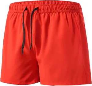 Maiyifu-GJ Men's Running Athletic Shorts Lightweight Quick-Drying Gym Workout Shorts Casual Training Short Pants with Pockets