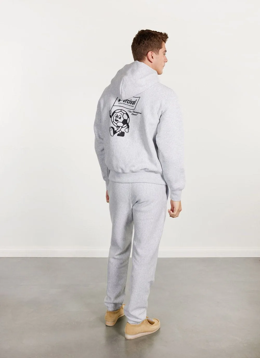 Mascot Hoodie | Champion and Percival | Athletic Grey
