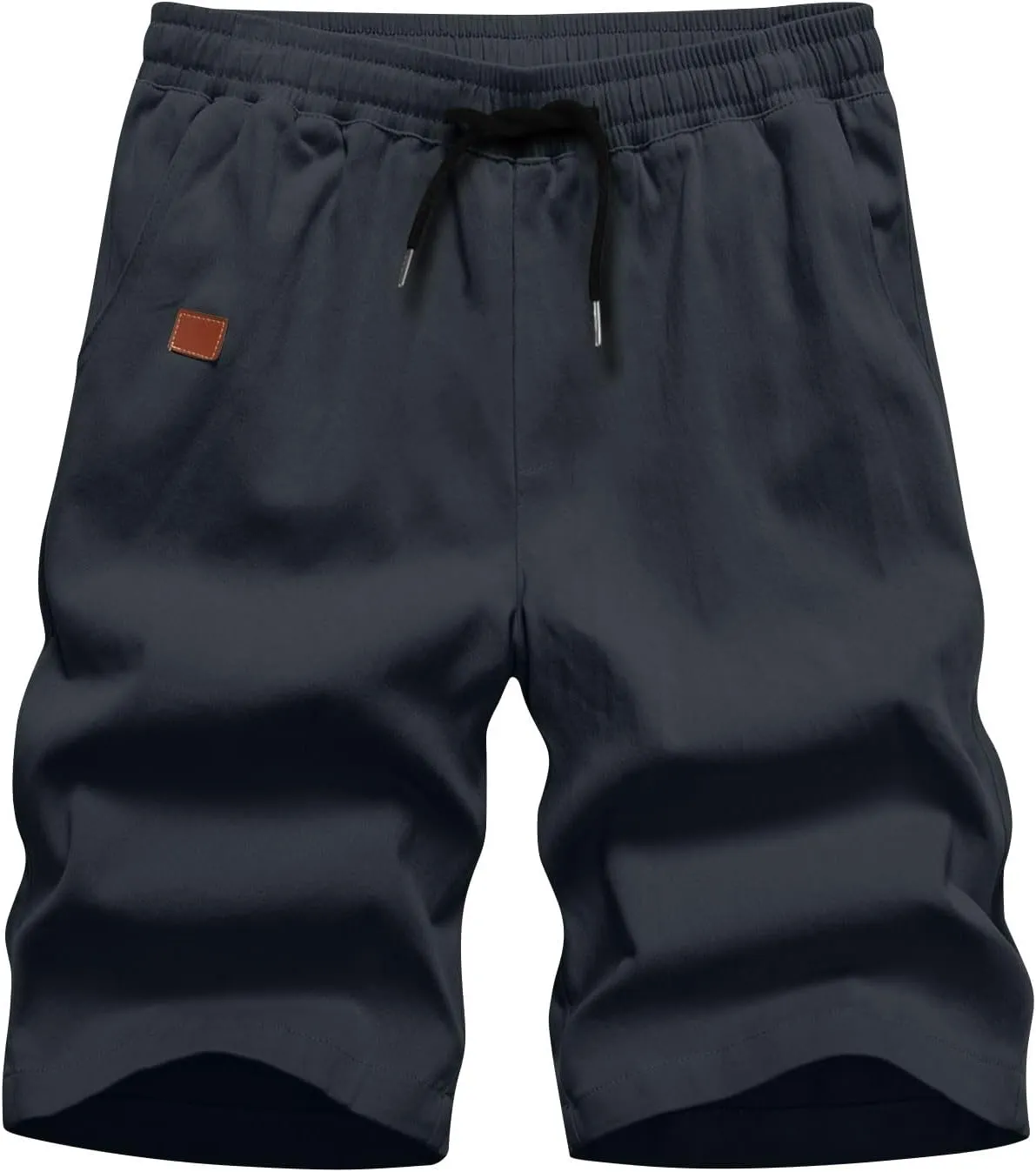 Men Athletic Shorts Summer Casual Cargo Shorts Elastic High Waisted Shorts Workout Golf Drawstring Shorts with Pocket
