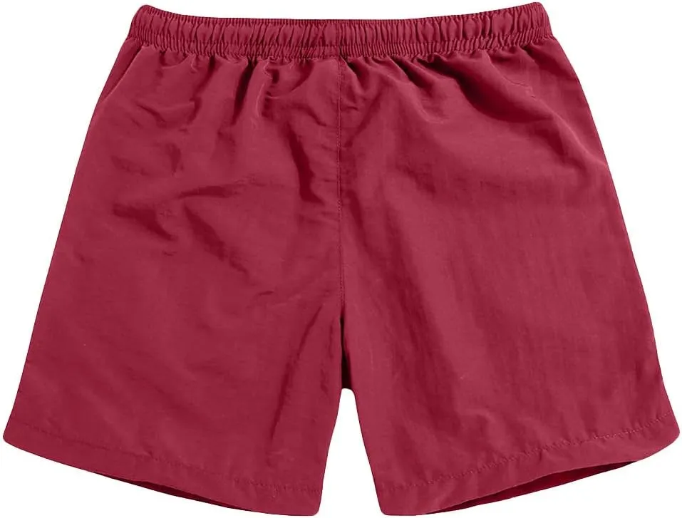 Men's 5" Casual Shorts Drawstring Stretch Waist Summer Quick Dry Beach Athletic Gym Lightweight Solid Golf Shorts