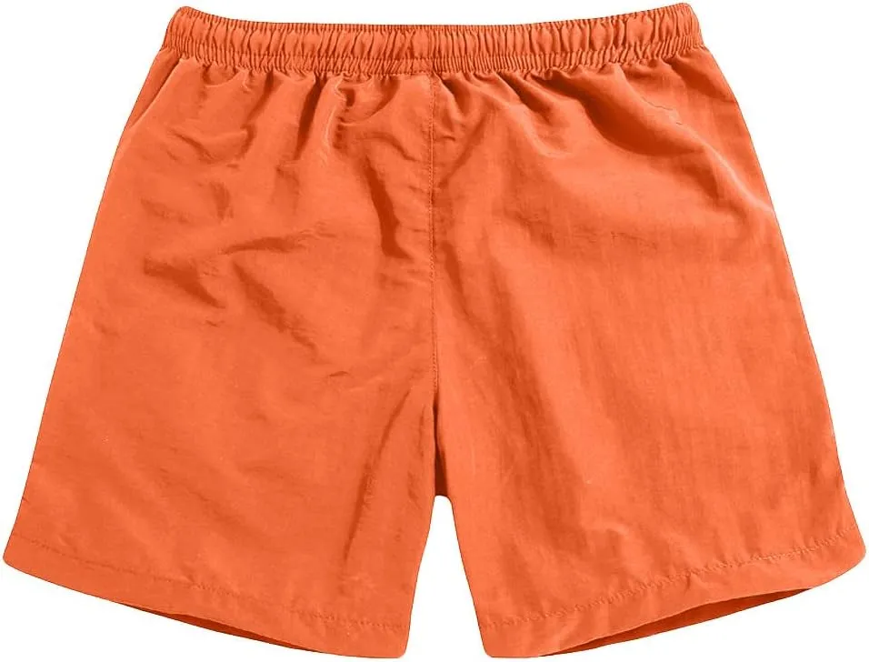 Men's 5" Casual Shorts Drawstring Stretch Waist Summer Quick Dry Beach Athletic Gym Lightweight Solid Golf Shorts