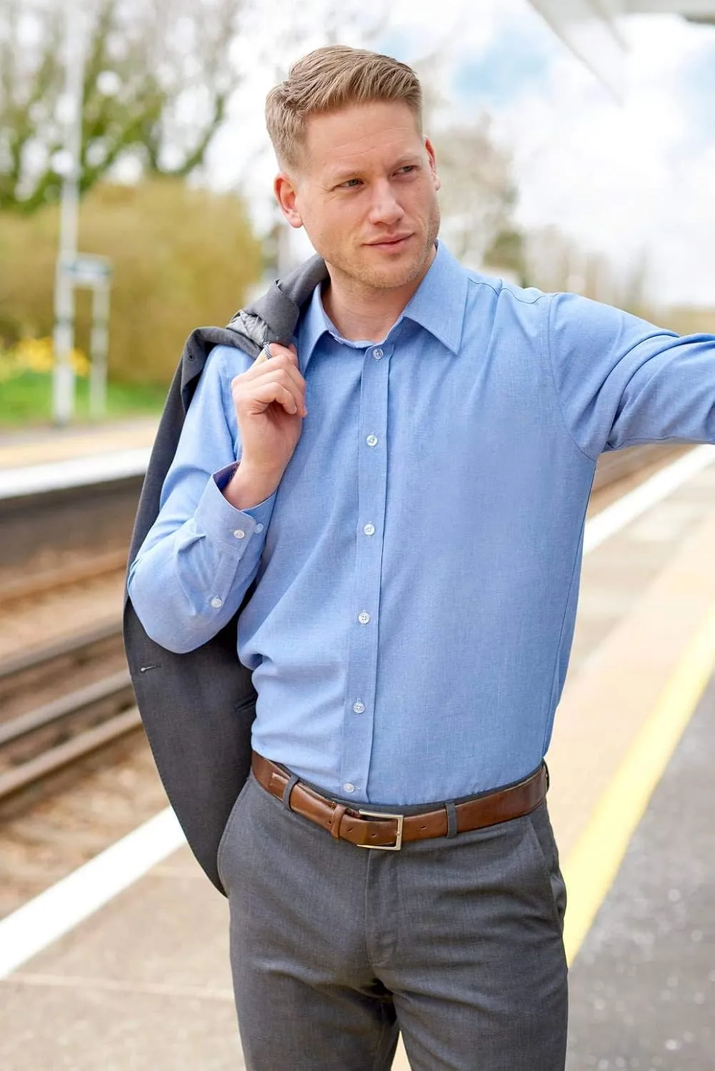 Men's All Over Sweatproof Dress Shirt