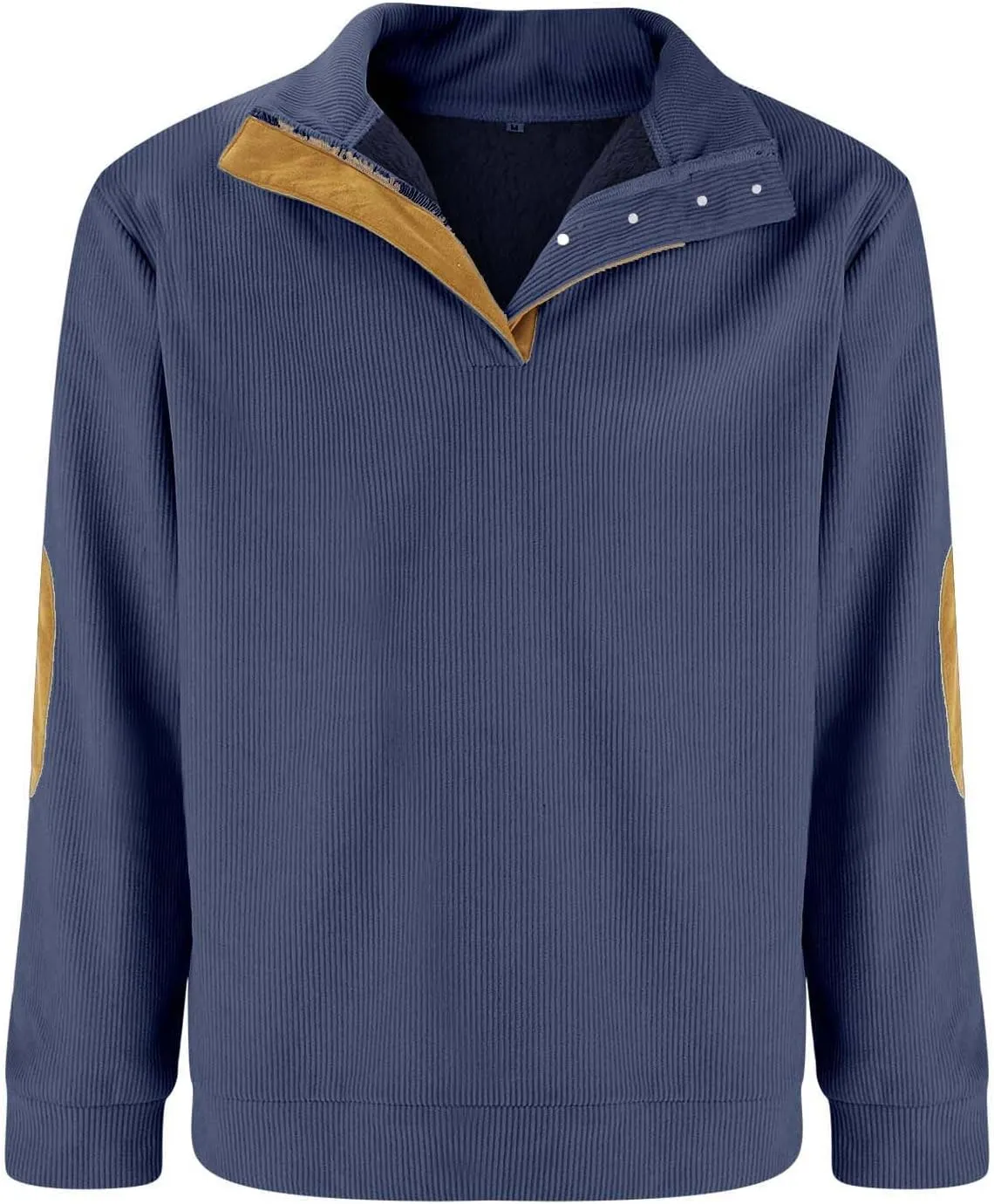 Men's Aztec Western Sweatshirt Sweatshirt Warm Cuff Patch Long Sleeve Sweatshirt Top Long Sleeved Pullover Men Mens