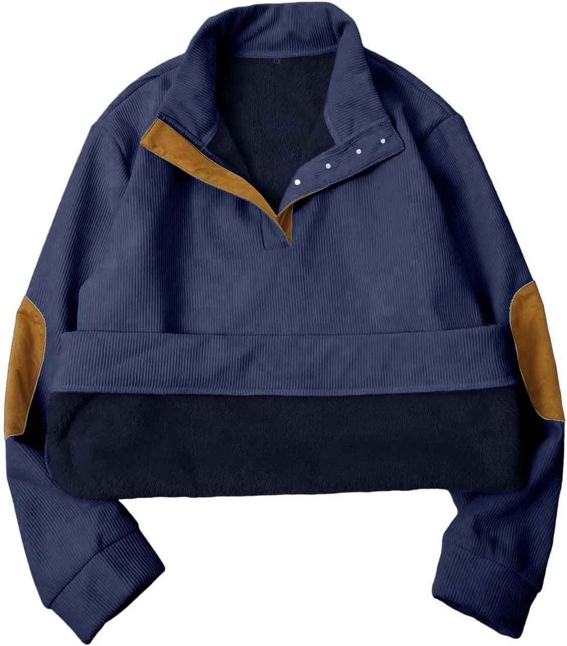 Men's Aztec Western Sweatshirt Sweatshirt Warm Cuff Patch Long Sleeve Sweatshirt Top Long Sleeved Pullover Men Mens