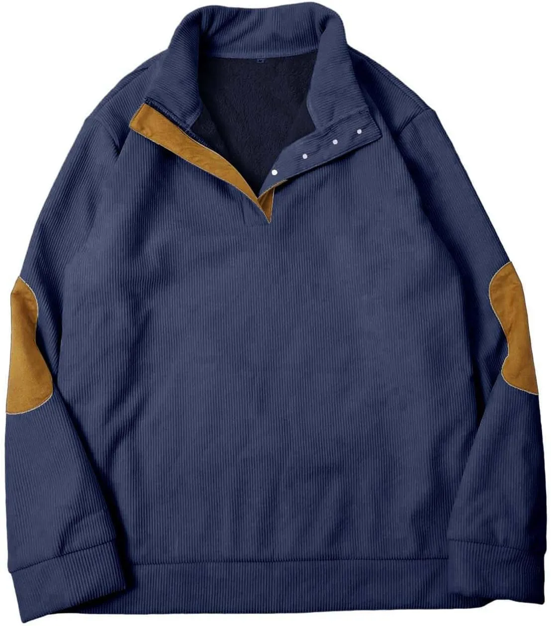 Men's Aztec Western Sweatshirt Sweatshirt Warm Cuff Patch Long Sleeve Sweatshirt Top Long Sleeved Pullover Men Mens