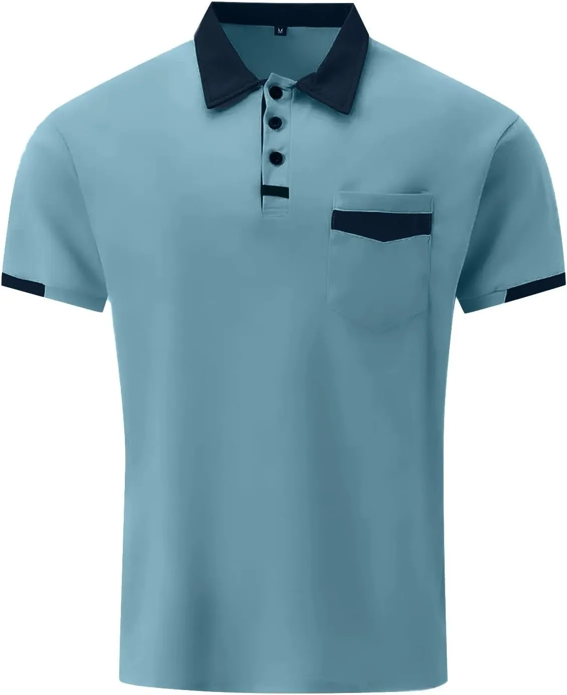 Men's Casual Polo Shirts 2025 Solid/Colo Short Sleeve Fashion Shirt Classic Striped Slim Fit Golf Tennis Tops