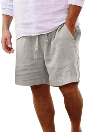 Men's Casual Shorts 5 Inches Inseam Flat Front Cargo Chino Shorts Summer Running Workout Slim Fit Golf Shorts