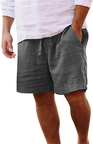 Men's Casual Shorts 5 Inches Inseam Flat Front Cargo Chino Shorts Summer Running Workout Slim Fit Golf Shorts
