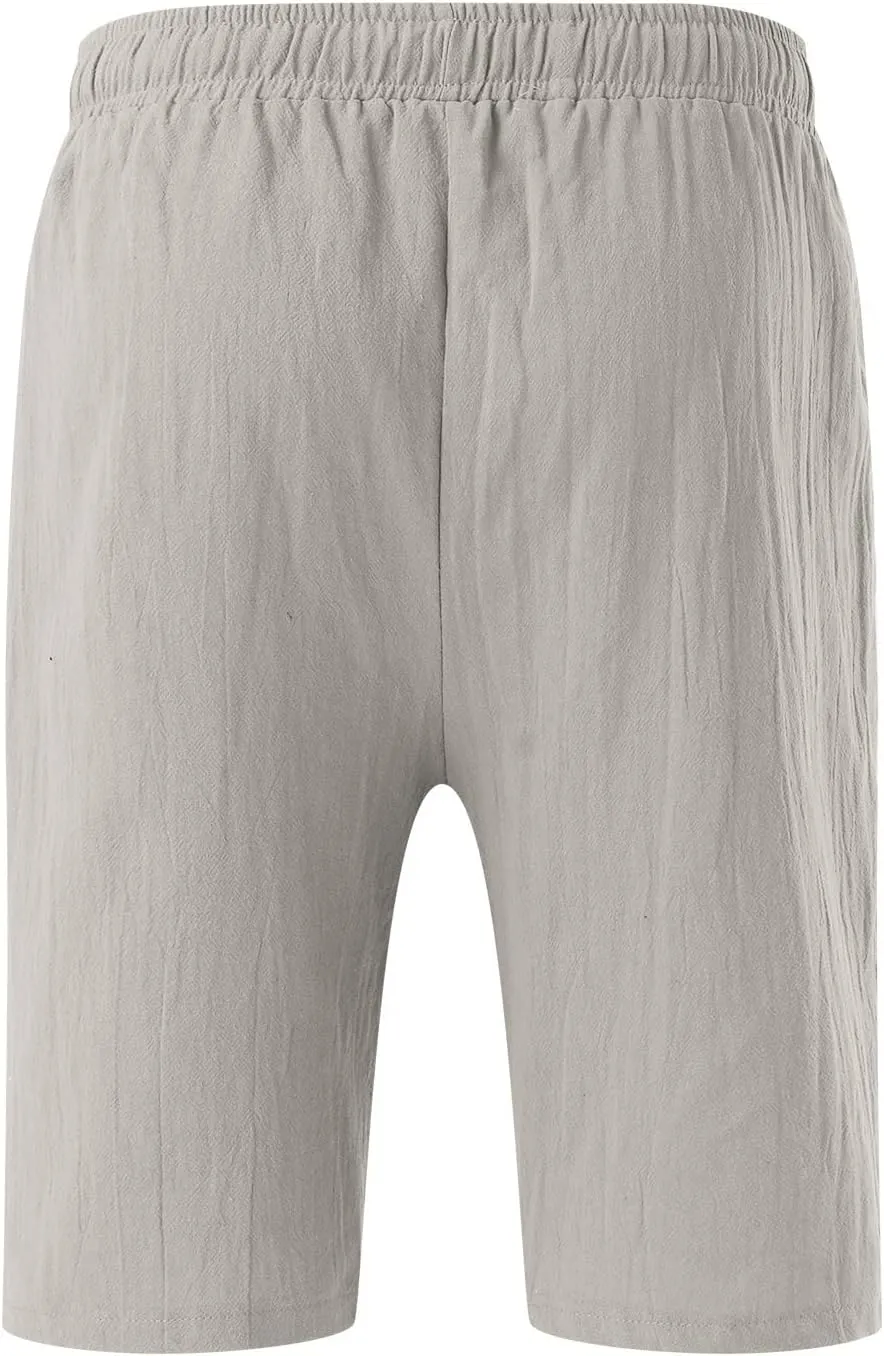 Men's Casual Shorts 5 Inches Inseam Flat Front Cargo Chino Shorts Summer Running Workout Slim Fit Golf Shorts