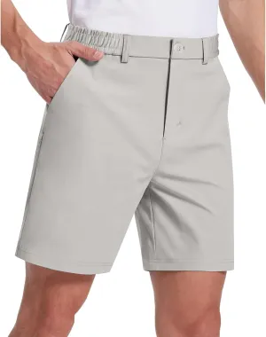Men's Casual Shorts Golf Shorts for Men Flat Front Dress Work Quick Dry Lightweight Trousers with Pockets