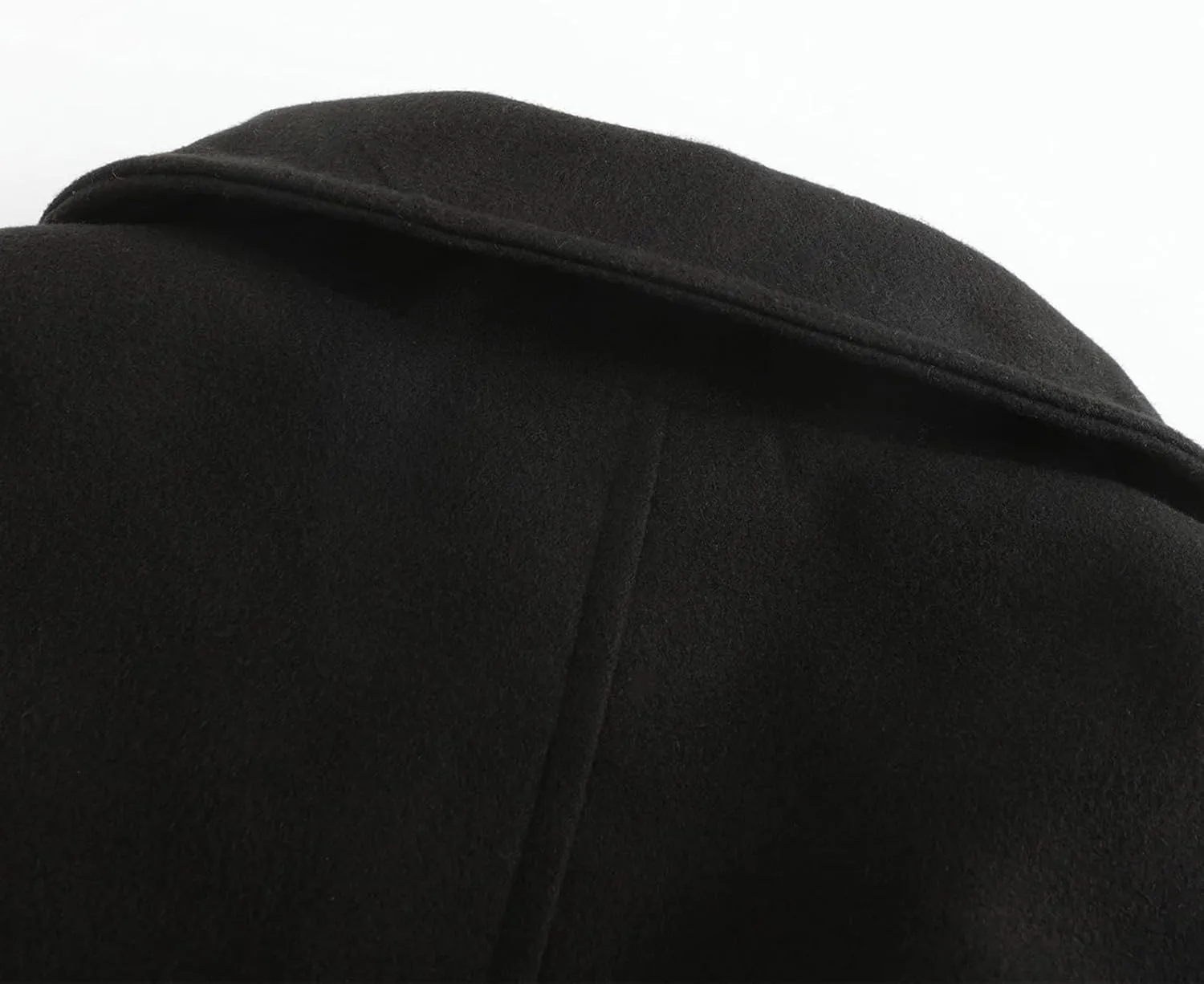 Men's Classic Single Breasted Long Jacket Casual Winter Warm Overcoat with Pockets