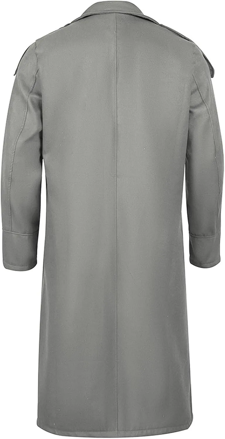 Men's Classic Wool Blend Peacoat Slim Fit Casual Warm Overcoat with Pockets