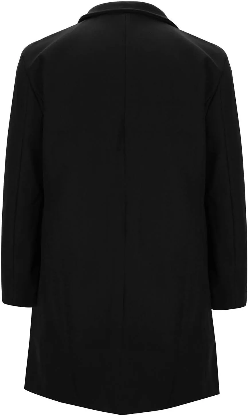 Men's Classic Wool Trench Overcoat Single Breasted Mid Long Wool Blend Top Pea Coats Jackets Outwear with Pockets