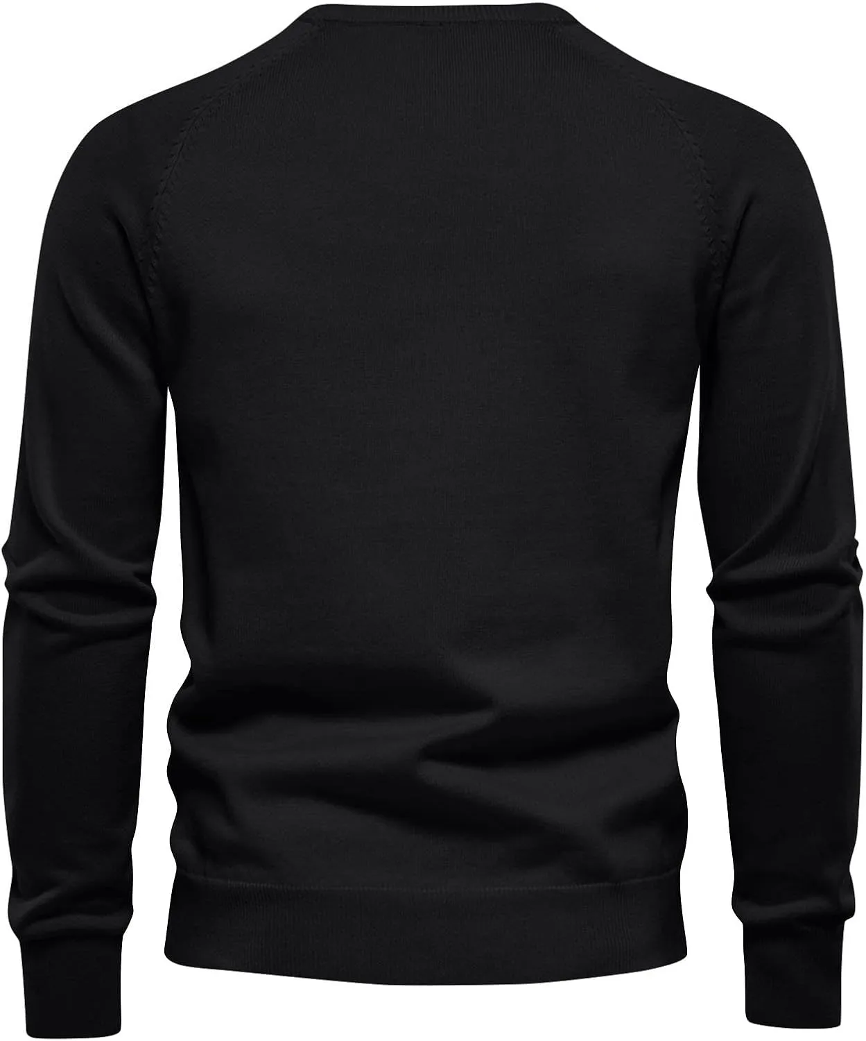 Men's Crewneck Sweater,Casual Slim Pullover Sweater Fall Winter Basic Knitwear Long Sleeve Solid Knit Sweater