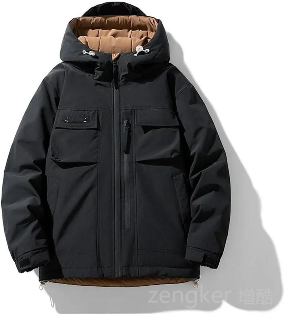 Men's Down Jacket Loose Jacket Plus Size Trend Warm Duck Down Jacket