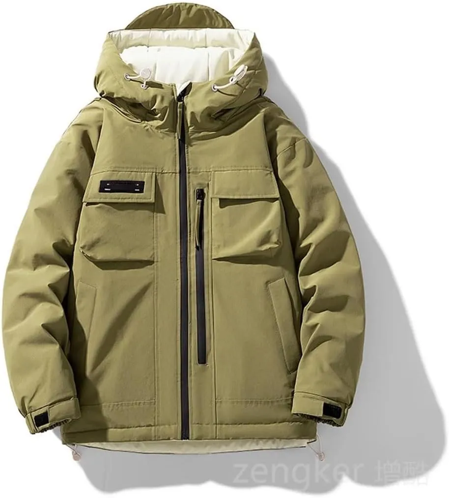 Men's Down Jacket Loose Jacket Plus Size Trend Warm Duck Down Jacket