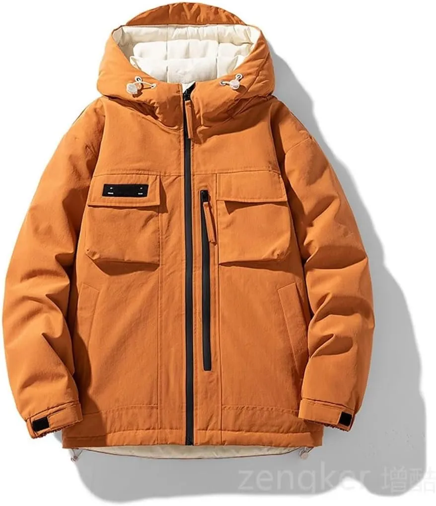 Men's Down Jacket Loose Jacket Plus Size Trend Warm Duck Down Jacket