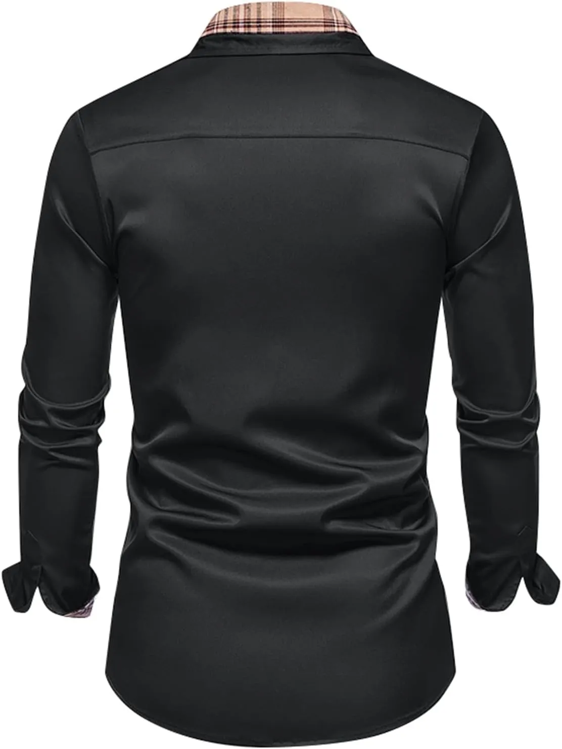 Men's Dress Shirts Casual Slim Fit Dress Shirt Button Down Work Shirt