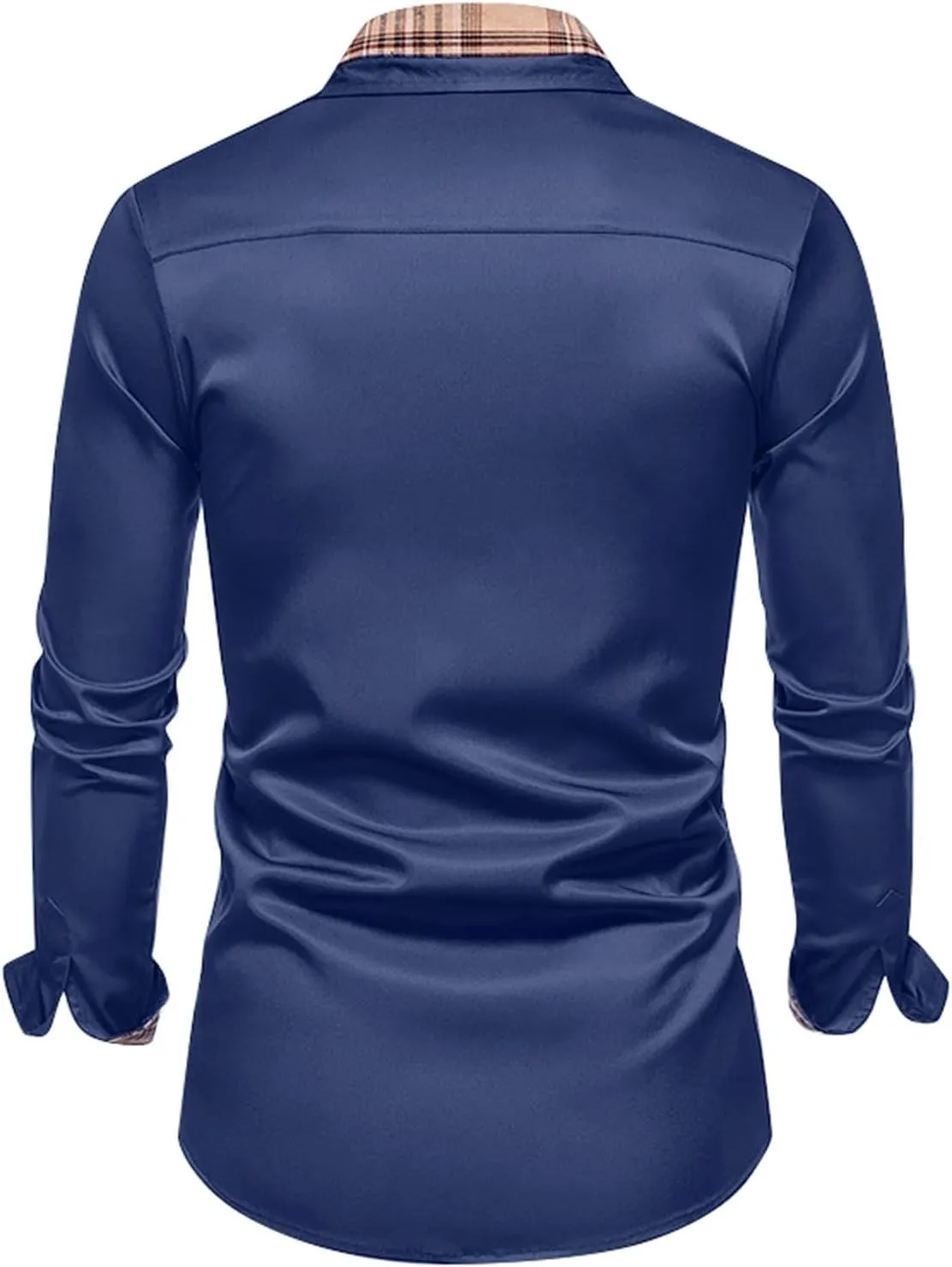 Men's Dress Shirts Casual Slim Fit Dress Shirt Button Down Work Shirt