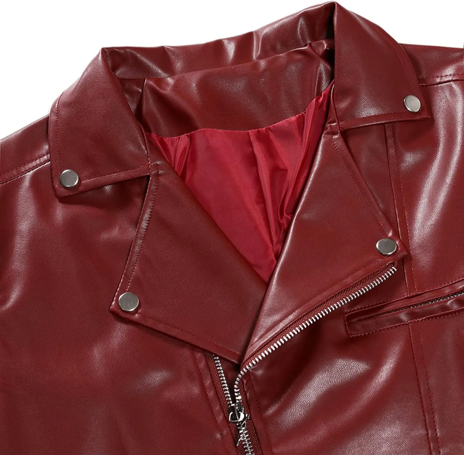 Men's Faux Leather Motorcycle Jacket Military Bomber Cargo Jackets Windproof Coat Original Zip Biker Motorcycle Outwear