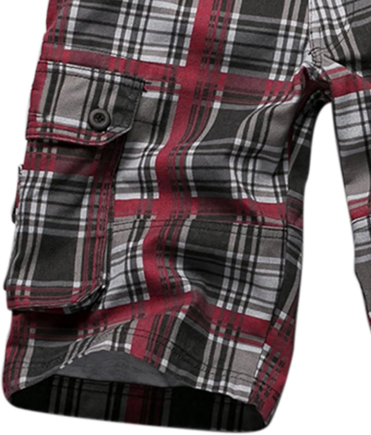 Men's Golf Dress Shorts,Stretch Comfy Lightweight Quick Dry Chino Casual Shorts with Pockets Striped Cargo Pants