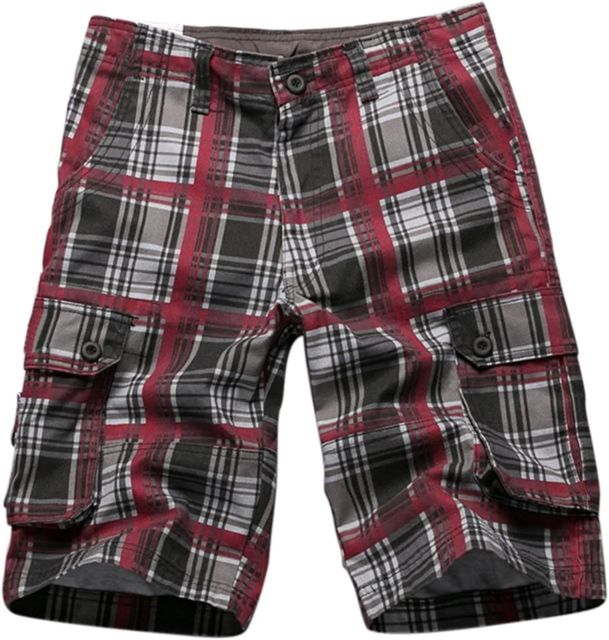 Men's Golf Dress Shorts,Stretch Comfy Lightweight Quick Dry Chino Casual Shorts with Pockets Striped Cargo Pants