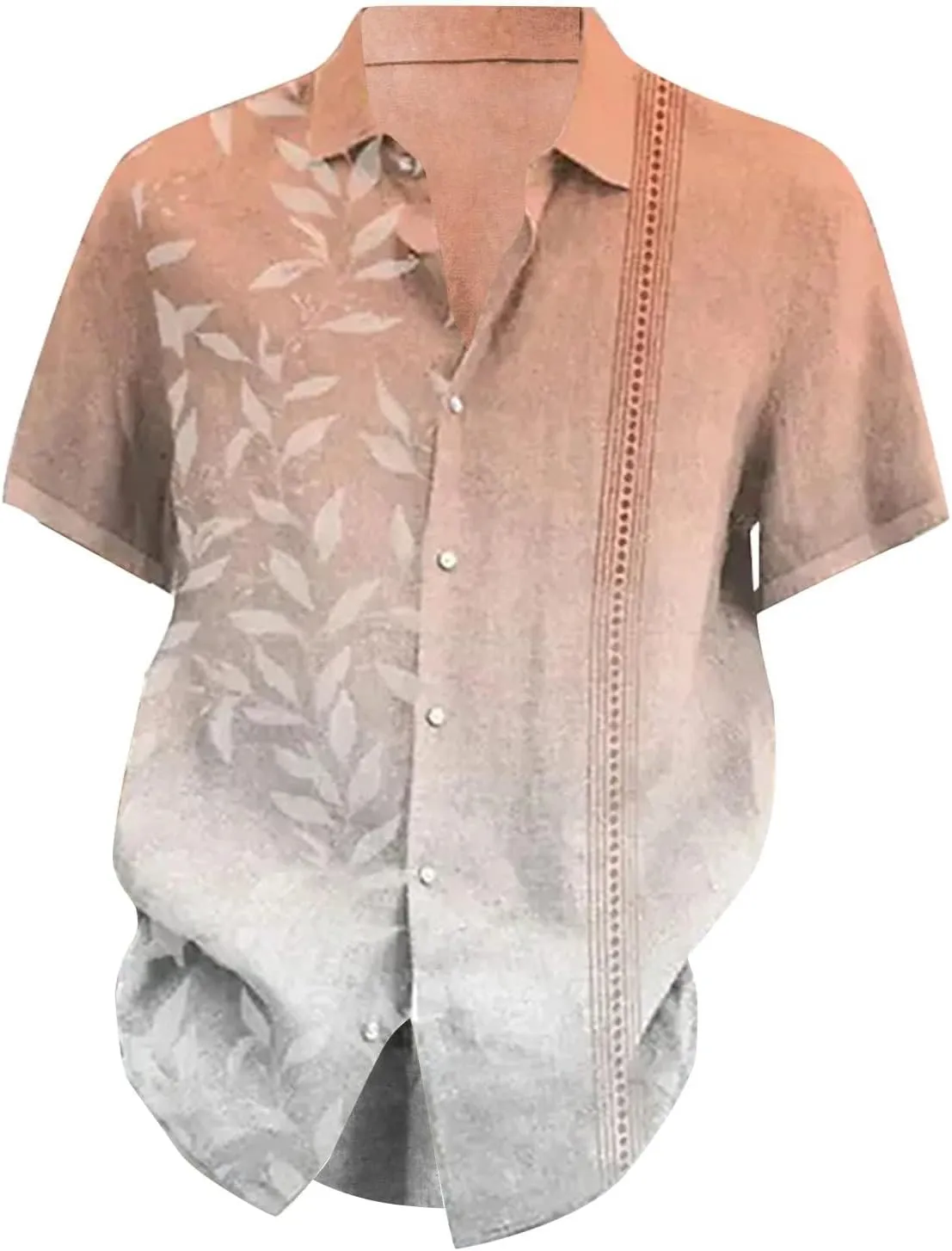 Mens Hawaiian Shirt Shirt with Men's Beach Summer Shirt Vacation Cruise Hawaii Summer Clothes Mens Tropical Button