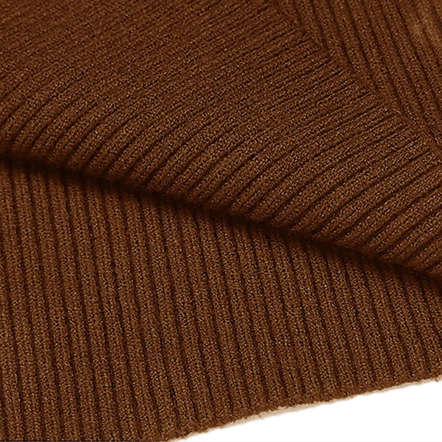 Men's High Neck Pullover Sweater Knit Casual Textured Tops Long Sleeve Turtleneck Slim Warm Lined Sweater